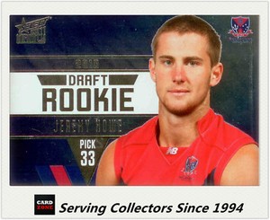 2011 Select AFL Infinity Draft Rookie Card DR8 Jeremy Howe (Melbourne)