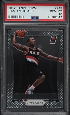 DAMIAN LILLARD 2012 Panini Prizm #245 Rookie PSA 10 - Image 1 of 2