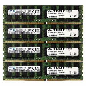 DDR4 2133MHz LRDIMM 128GB Kit 4x 32GB HP Cloudline CL2100 753225-B21 Memory RAM - Picture 1 of 1