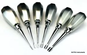 Dental Root Elevators Set 6 pcs Oral Surgery PDL Luxating Tooth loosening - Picture 1 of 8