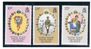 FALKLAND ISLANDS 1981 Royal Wedding CV $1.65 - Picture 1 of 1