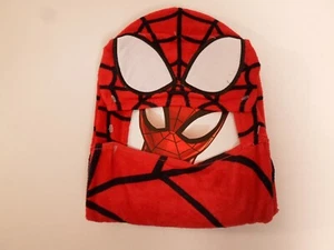 Marvel Spider-Man Hooded Bath Towel Wrap 100% Cotton Size 22" x 51" - Picture 1 of 5