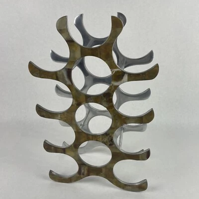 Azulejo con aspecto de madreperla mosaico de aluminio para vino estilo MCM para 12 Foto 1 de 4