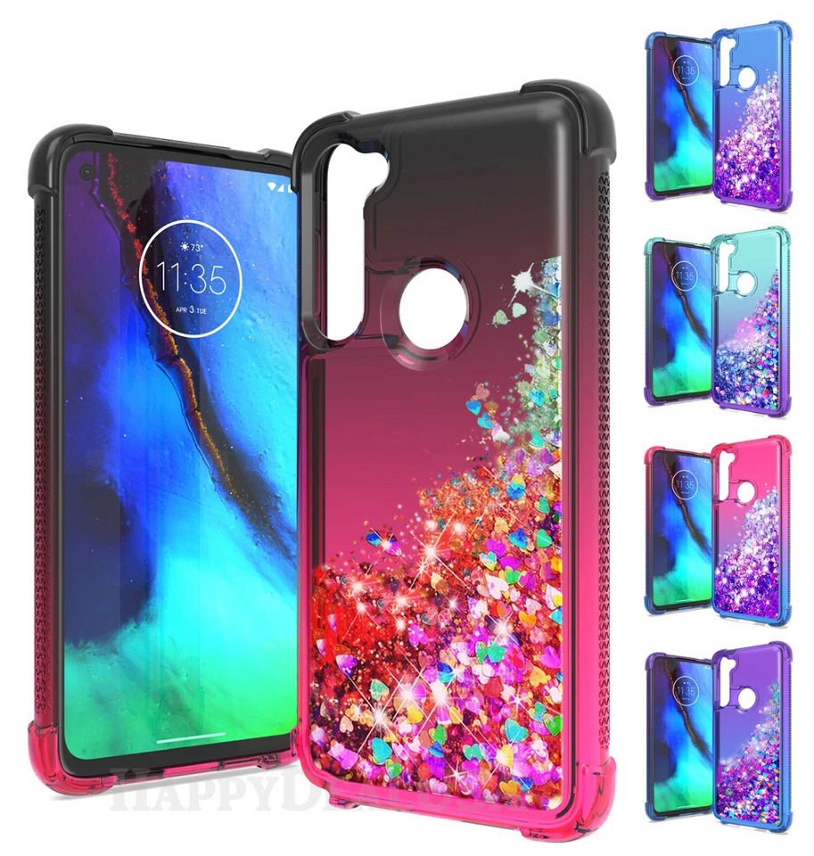 Funda Carcasa TPU Para Motorola G Stylus - Dos Tonos Cascada Brillo Cromo Armadura Foto 1 de 1