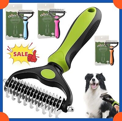 Professional Dog Cat Pet Comb Brush Dematting Undercoat Grooming Comb Rake Tool • 9.78€