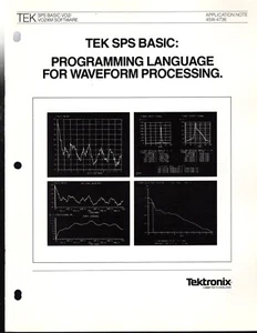 Tektronix App Note 45W-4736 Programming Language For Waveform Processing - Picture 1 of 1