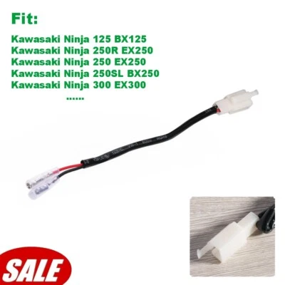 Cables de luz de matrícula de 2 cables para Kawasaki Ninja 250/R 300 400 500 650R 1000 Foto 1 de 4