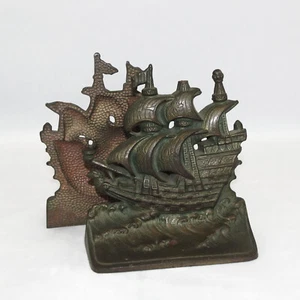 Coppia di fermalibri, shaped like ships, coppia di fermalibri, sagomati come navi 1900s - Foto 1 di 9