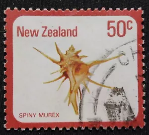 1978 NEUSEELAND 🇳🇿 Stachelige Murex Shell 50c Briefmarke KOSTENLOSER 2Versand mit Sendungsverfolgung! (S640) - Bild 1 von 6