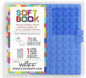 MINI Cute Waff Rubber Customizable Pocket Notebook Diary Planner Notepad Blue - Picture 1 of 4