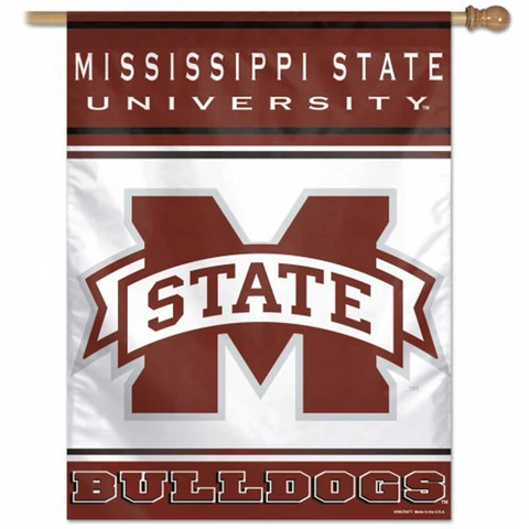 MISSISSIPPI STATE BULLDOGS LOGO 28"X40" BANNER FLAG NEW WINCRAFT π Cover