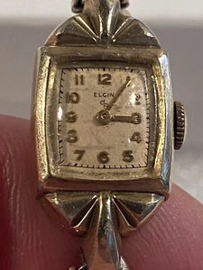 Elgin Vintage 10k RGP Bezel 15 Jewel Women's Watch - Winds & Works! - Picture 1 of 8