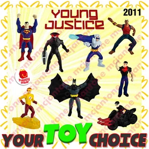 McDonald's 2011 YOUNG JUSTICE League Action Figure Super Hero YOUR Toy CHOICE - Picture 1 of 23