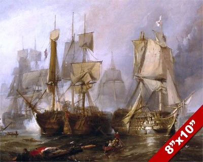 BATALHA DE TRAFALGAR LORD NELSON MARINHA BRITÂNICA VITÓRIA PINTURA ARTE IMPRESSÃO EM TELA - Imagem 1 de 4