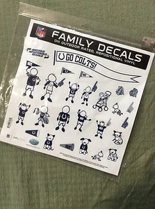 Indianapolis Colts Family Decals Set of 25 - Bild 1 von 2