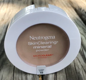 Neutrogena SkinClearing Mineral Acne Powder Classic Ivory 10 NEW microclear Tech - Picture 1 of 3