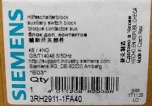 1 STCK. NEU SIEMENS 3RH2911-1FA40 kostenloser Versand - Bild 1 von 3