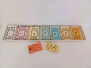 Parker Brothers Monopoly Game Original Cardboard Money Tray Vintage 1961 Chance - Picture 1 of 3