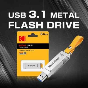 KODAK K133 Mini Metal Flash Drive 256GB 128GB 64GB Pendrive USB 3.1 Memory Stick - Picture 1 of 11