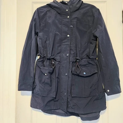 J. Parka impermeable Crew Utility con capucha cintura ajustable talla XS Foto 1 de 4