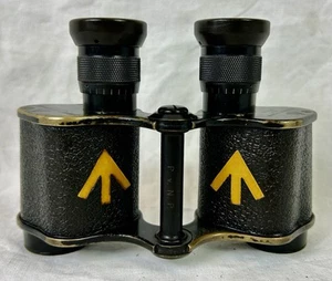 Antique WWI Military Binoculars, A. KERSHAW & SON - LEEDS, Broad-arrow - Picture 1 of 18