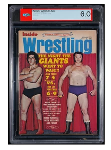 RARE 1972 ANDRE THE GIANT Jean Ferre Inside Wrestling Magazine PSA 6.0 - Bild 1 von 2