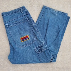 Urban Jeanswear Double Knee Cargo Skater Jeans - JNCO Kikwear Style - Picture 1 of 4