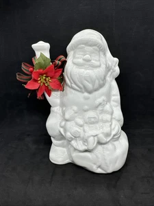 Vintage JC Penney Christmas Collection Weihnachtsmann Figur weiß Weihnachtsstern - Bild 1 von 7