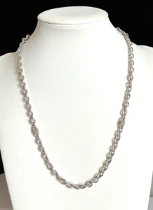 VTG. JUDITH RIPKA Sterling Silver 16" Chain Link Necklace 26.2 Grams 925 - Picture 1 of 4