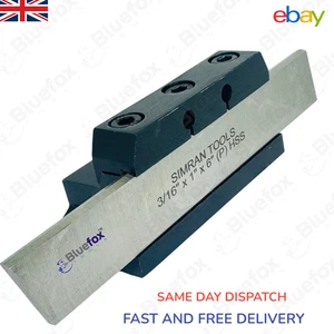 Lathe Clamp Type Parting Cut Off Tool Holder 16mm Shank With 3/16" x 1" x6"Blade - Picture 1 of 3