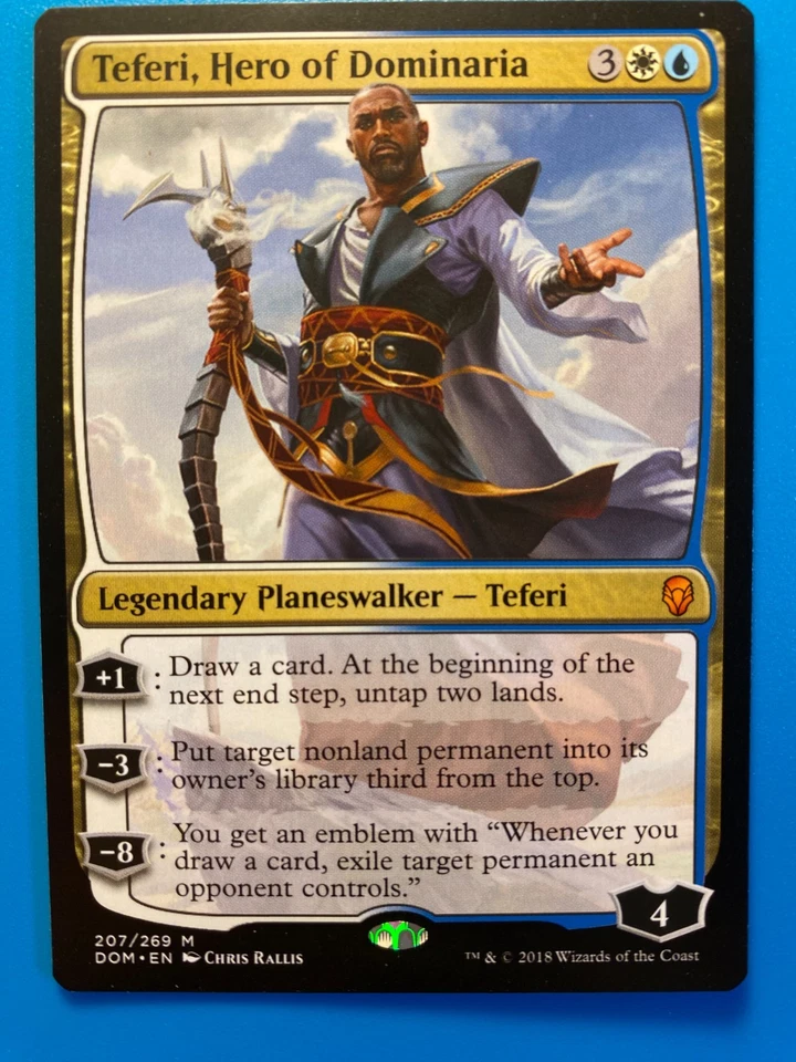 MTG 1x Teferi, Hero of Dominaria # 207 Dominaria Magic the Gathering Card x1 NM - Image 1 of 1