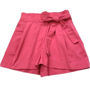 ZARA KORALLENROSA TAILLENSHORTS ZUM BINDEN MIT SEITLICHEM REISSVERSCHLUSS/XSMALL - Bild 1 von 5