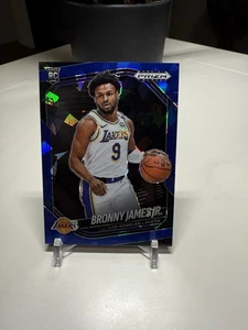 2024-25 Panini Prizm Negro Bronny James Jr Lakers RC Blue Ice 43/125 Lakers - Imagen 1 de 2
