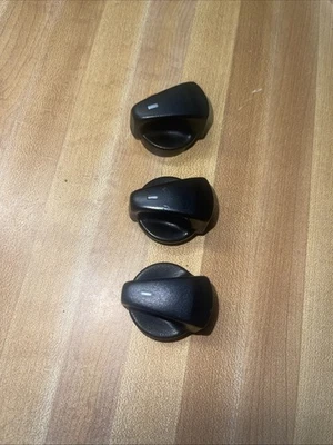 92 93 96 Ford F150 F250 F350 Bronco CLIMATE CONTROL A/C FAN HEATER KNOB TEMP 3pc - Image 1 of 4