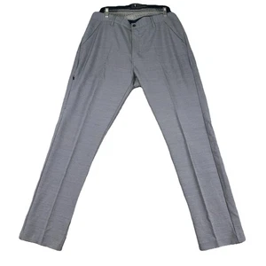 BYLT Kinetic Pant 2.0 Pants Mens 38 Gray Stretch Slim Fit Performance Casual - Picture 1 of 10