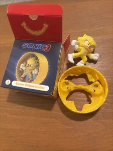#3 Sonic Yellow Roller 2025 McDonalds Happy Meal Toy New Unused FS - Picture 1 of 8