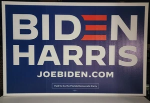 Cartel de cartel oficial de manifestación de campaña 2020 Joe Biden y Kamala Harris para presidente - Imagen 1 de 2