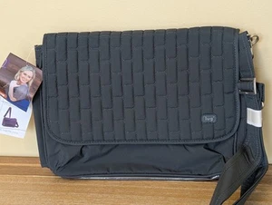 Bolso Bandolera Mensajero Convertible LUG Pontón GRIS "Niebla" 10"x12" Nuevo con Etiquetas - Imagen 1 de 21
