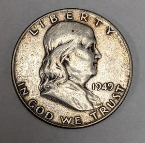 Medio dólar de plata Franklin 1949 P - Imagen 1 de 3