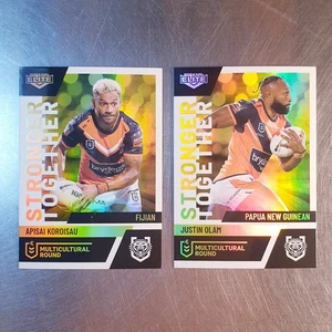 2024 NRL Elite Multicultural Round Team Set (2 Cards) Wests Tigers - Bild 1 von 2