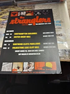 THE STRANGLERS   UK TOUR FLYER FORTY THE GREATEST HITS TOUR - Picture 1 of 1