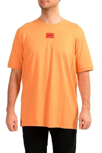 Hugo Boss Men's "Diragolino212" Logo Short Sleeve Orange T-Shirt US 2XL IT 56 - Picture 1 of 6