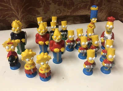 The Simpsons 3D Chess Game Pieces – 22 Replacement Figurines – VTG 1991 - Image 1 of 4