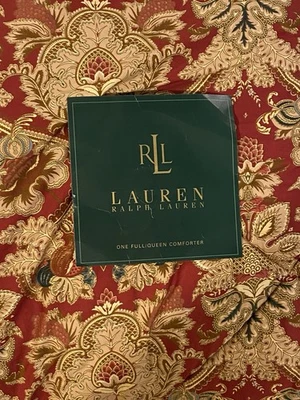Ralph Lauren Queen Full Pomegranate Paisley Comforter Classic Collection EUC - Image 1 of 4