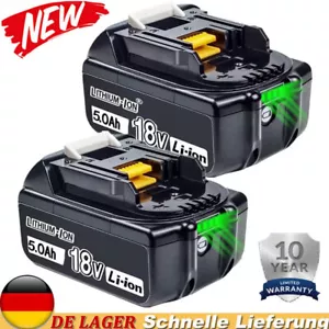 2X 18V 5000mAh Ersatzakku für Makita BL1860 5AH Li-Ion BL1850 LXT BL1830 BL1840 - Bild 1 von 11