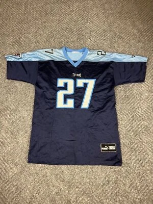 Camiseta de Colección Tennessee Titans Eddie George Juvenil Talla XL Azul Marino Niños Foto 1 de 4