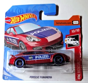 Hot Wheels - Porsche Panamera Polizei - short card 1:64 - HW Rescue 2019 - FYC86 - Bild 1 von 2