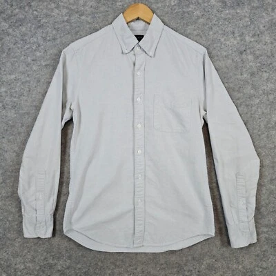 J Crew Men's Flex Oxford Style Dress Shirt Size S 14-14 1/2 Light Gray Cotton - Image 1 of 4