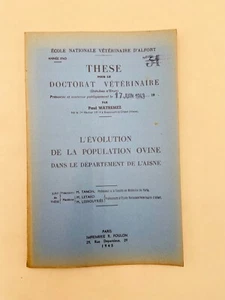 Thèse vétérinaire - Paul Watremez - 1943 - Picture 1 of 5