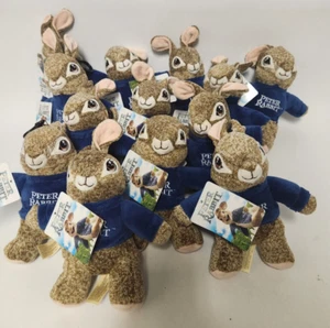 Peter Rabbit Mini Stuffed Plush Backpack Key Clip 6" Movie 2022 (Lot of 13)*NEW* - Picture 1 of 12